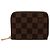 Monedero Zippy Damier Louis Vuitton Castaño