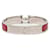 Hermès Hermes Click H GM Charm Bracelet Silvery Dark red  - view 3