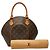 Borsa Louis Vuitton Monogram Ellipse PM Marrone - vista 12