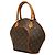 Borsa Louis Vuitton Monogram Ellipse PM Marrone - vista 2