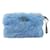 Clutch Prada Faux Fur Oversized Blu