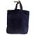 Chanel Borsa Tote in Spugna Blu Navy Monogramma CC Blu scuro