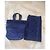 Chanel Borsa Tote in Spugna Blu Navy Monogramma CC Blu scuro - vista 2