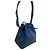 Louis Vuitton Noé in pelle Epi blu - vista 3