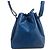 Louis Vuitton Noé in pelle Epi blu - vista 4