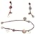 Hermès Ex-Libris Confettis Bracelet and Earrings Set Silvery Pink  - view 1