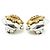 Timeless Chanel Orecchini a clip Vintage Gold Silver CC Sunburst in ottone argentato Argento - vista 3