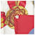 Hermès Hermes Vintage Red Frontaux et Cocardes 1968 Caty Latham Sciarpa in seta Rosso  - vista 4
