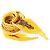 Silk In Hermès Hermes Carré 90 in seta plissettata Yellow Cirque Molier di Philippe Dumas Giallo - vista 7