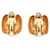 Timeless Chanel Orecchini a clip quadrati in metallo CC Oro e Argento D'oro - vista 2