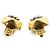 Timeless Chanel Orecchini a clip quadrati in metallo CC Oro e Argento D'oro - vista 3