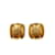 Timeless Chanel Orecchini a clip quadrati in metallo CC Oro e Argento D'oro - vista 4