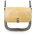 Autre Marque Leder-Schultertasche SAZABY LRA-02 Braun Weiß Beige