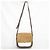 Autre Marque Leder-Schultertasche SAZABY LRA-02 Braun Weiß Beige - Ansicht 3