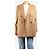 Max Mara Hellbrauner zweireihiger leichter Blazer - Größe UK 14 - Ansicht 4