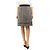 Dolce & Gabbana Falda de pata de gallo en blanco y negro - talla UK 12