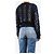 Emilio Pucci Navy-farbener Strickpullover mit Zopfmuster und Pailletten - Größe M Marineblau - Ansicht 2