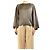 Lanvin Graue Seiden-Cape-Bluse - Größe UK 8