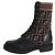 Fendi Botas con estampado Zucca negro y marrón - talla EU 36.5 (UK 3.5)