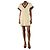 Autre Marque Strickkleid in Creme mit grobem Strick - Größe XS Roh