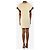 Autre Marque Strickkleid in Creme mit grobem Strick - Größe XS Roh - Ansicht 2