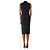 Herve Leger Ärmelloses Bandage-Midikleid in Navy - Größe XS Marineblau - Ansicht 2
