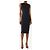 Herve Leger Ärmelloses Bandage-Midikleid in Navy - Größe XS Marineblau - Ansicht 3