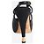 Chanel Scarpins slingback em couro preto - tamanho EU 37 - vista 3