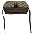 Borsa a tracolla GUCCI Old Gucci Sherry Line GG Logo Pattern in pelle Marrone Rosso Verde - vista 4