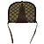 Bolso de hombro de cuero Gucci Vintage GG Pattern Logo Castaño - vista 4