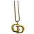 Collana Christian Dior Vintage CD Logo D'oro - vista 4