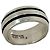 Tiffany & Co Anello Tiffany Grooved Double Line in Argento 925