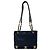 Chanel Vintage Triple Coco Caviar Leder Schultertasche Marineblau