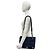 Chanel Vintage Triple Coco Caviar Leder Schultertasche Marineblau - Ansicht 2
