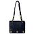 Chanel Vintage Triple Coco Caviar Leder Schultertasche Marineblau - Ansicht 3