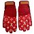 Louis Vuitton x Supreme Monogram Lederhandschuhe Rot Monogramm