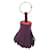 Hermès Hermes Carmen Leather Keychain in Orange and Purple  - view 1