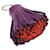 Hermès Hermes Carmen Leather Keychain in Orange and Purple  - view 3