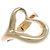Tiffany & Co. 750YG Open Heart Ring