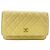 Borsa a Spalla Chanel Mini Matelassé Gialla Giallo