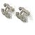 Orecchini a lobo Chanel placcati oro con strass - vista 2