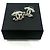 Orecchini a lobo Chanel placcati oro con strass - vista 6