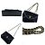 Borsa a tracolla Chanel Matelassé Oval Flap Chain Nero - vista 4
