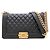 Borsa a tracolla Chanel Boy Chanel in pelle di vitello nera Nero