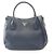Borsa Tote Prada Navy Vitello Daino Blu navy