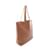 Borsa Tote Prada con logo Triangle Marrone  - vista 2