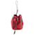 Borsa a coulisse Prada Nero Rosso