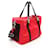 Saffiano Sac à main Prada Re-Nylon Pet Bag Noir Rouge - vue 2