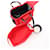 Saffiano Sac à main Prada Re-Nylon Pet Bag Noir Rouge - vue 5