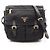Borsa a Spalla Prada Tessuto Saffiano Nero